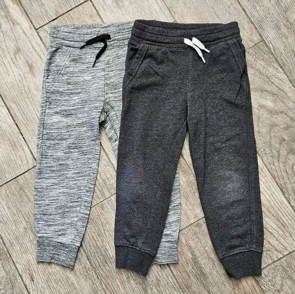 Kids' Gray and Black Jogger Pants Size XS
